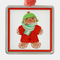 WOOLIE GINGERBREAD Premium Carré Ornement