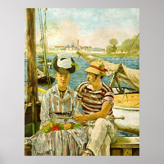 Argenteuil Edouard Manet Poster (Vorne)