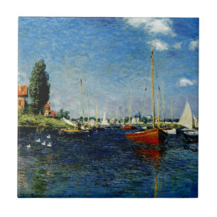 Argenteuil, feine Kunstmalerei von Claude Monet Fliese