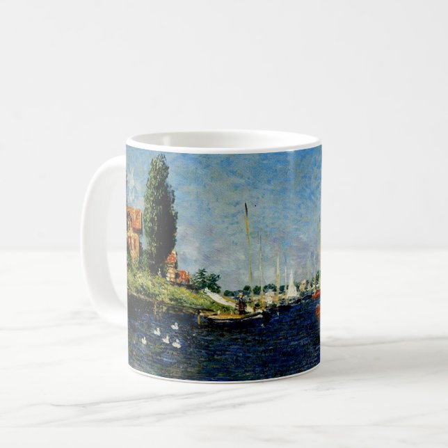 Argenteuil, schöne Kunst von Monet, Kaffeetasse (Vorderseite Links)