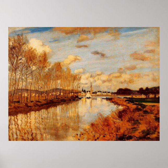 Argenteuil, Seen from the Small Arm of the Seine Poster (Vorne)