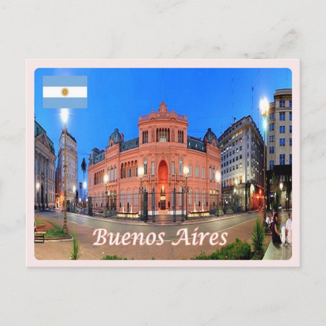 Argentina - Buenos Aires - Casa Rosada - Postkarte (Vorderseite)