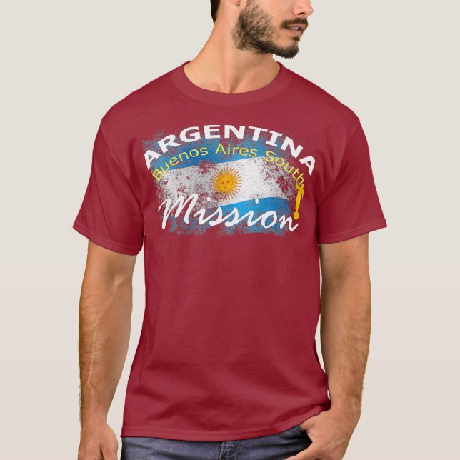 Argentina Buenos Aires South Mormon LDS Mission T-Shirt (Vorderseite)
