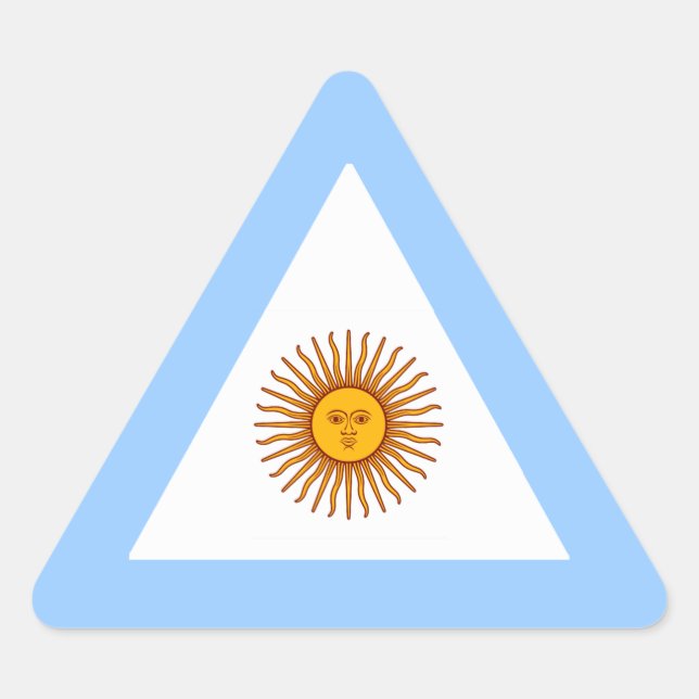 ARGENTINA DREIECKIGER AUFKLEBER (Vorderseite)