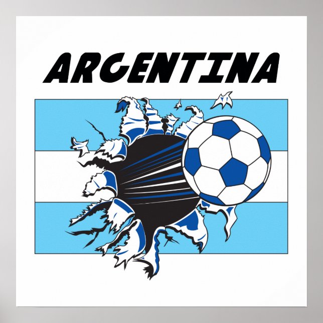 Argentina Futbol Soccer Poster (Vorne)