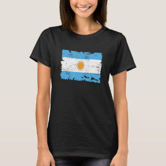 Argentina Grunge Style Flag Karte und Flag Souveni T-Shirt
