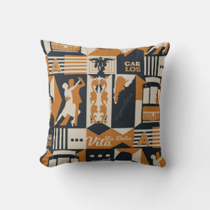 Argentina Muster nahtlose Design-Abbildung Kissen