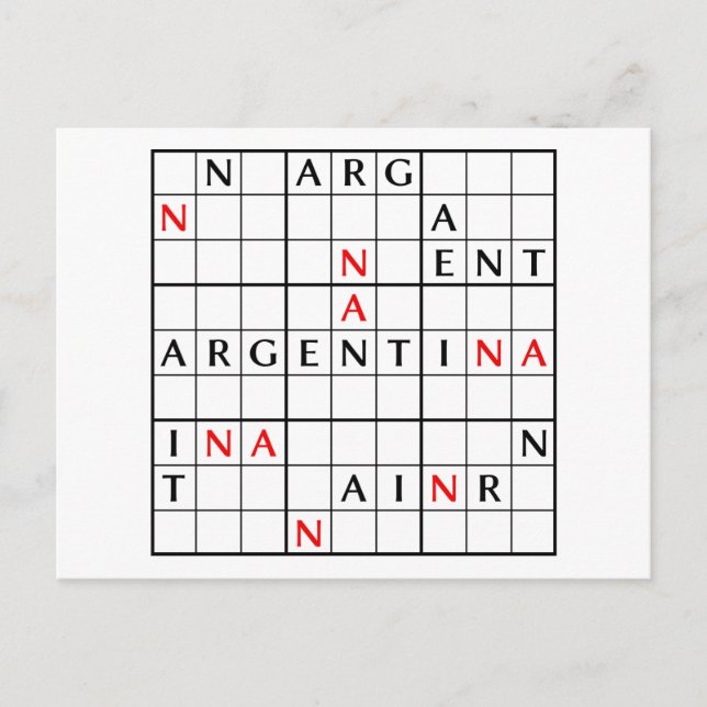 ARGENTINA POSTKARTE (Vorderseite)