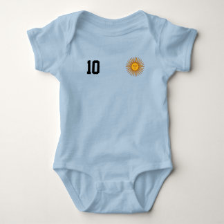 Argentina Soccer/Football Custom Name & Number Baby Strampler