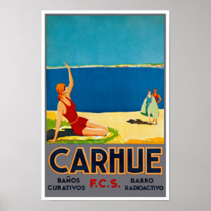 Argentine Poster Vintage voyage restauré