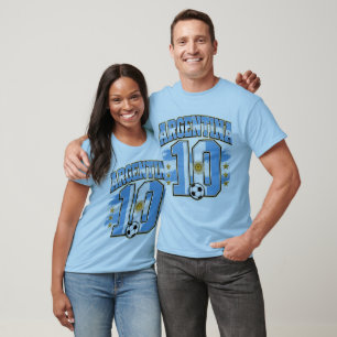 Argentinien 10 Fußball-T-Shirt, Argentinien Fußbal T-Shirt