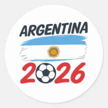 Argentinien 2026 Fußballfan-Design Flaggenfarben