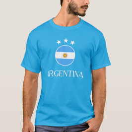 Argentinien 2 Weiße 3 Sterne T-Shirt