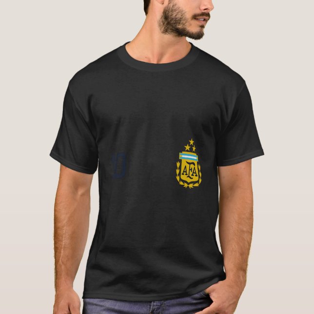 Argentinien 3 Sterne Argentinische Flagge Drei Ste T-Shirt (Vorderseite)