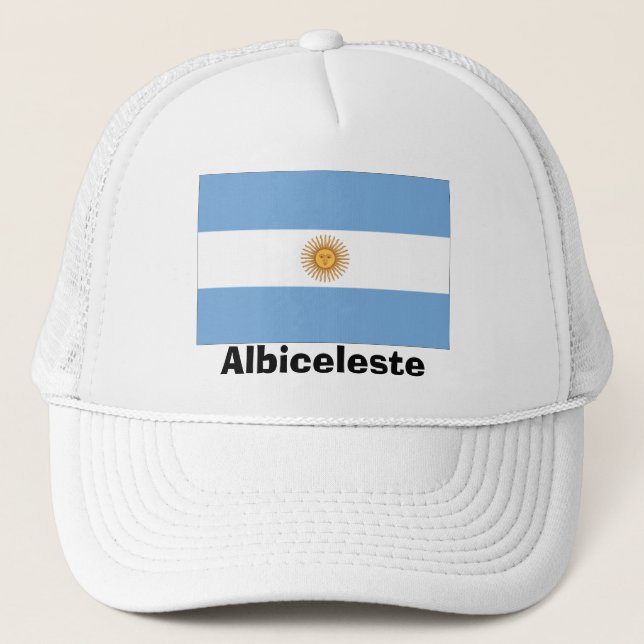 Argentinien ‚Albiceleste‘ Truckerkappe (Vorderseite)