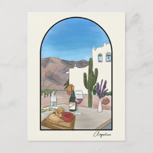 Argentinien Aquarell Postkarte