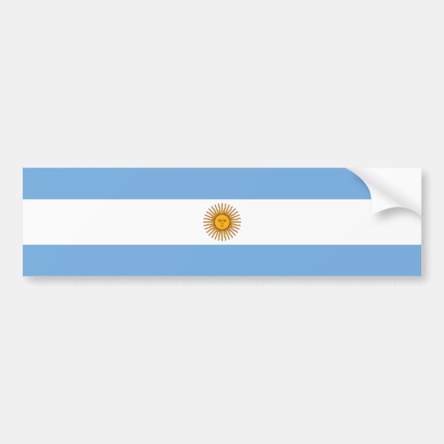 Argentinien-/Argentinien-Flagge Autoaufkleber (Vorne)