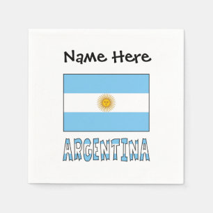 Argentinien Argentinien-Flagge Personalisierter Te Serviette