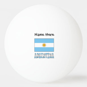 Argentinien Argentinien-Flagge Personalisierter Te Tischtennisball