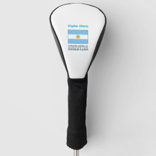 Argentinien Argentinische Flagge Blau Personalisie Golf Headcover