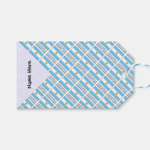Argentinien Argentinische Flagge Kacheln Personali Geschenkanhänger