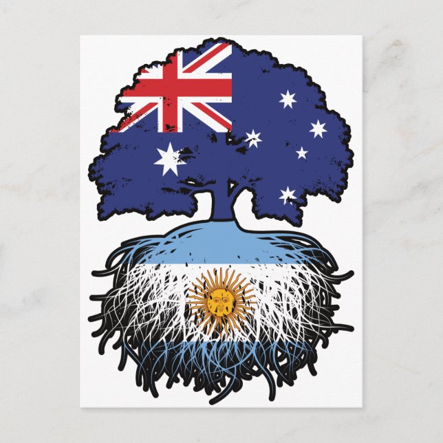 Argentinien Argentinischer Australischer Tree Root Postkarte (Vorderseite)