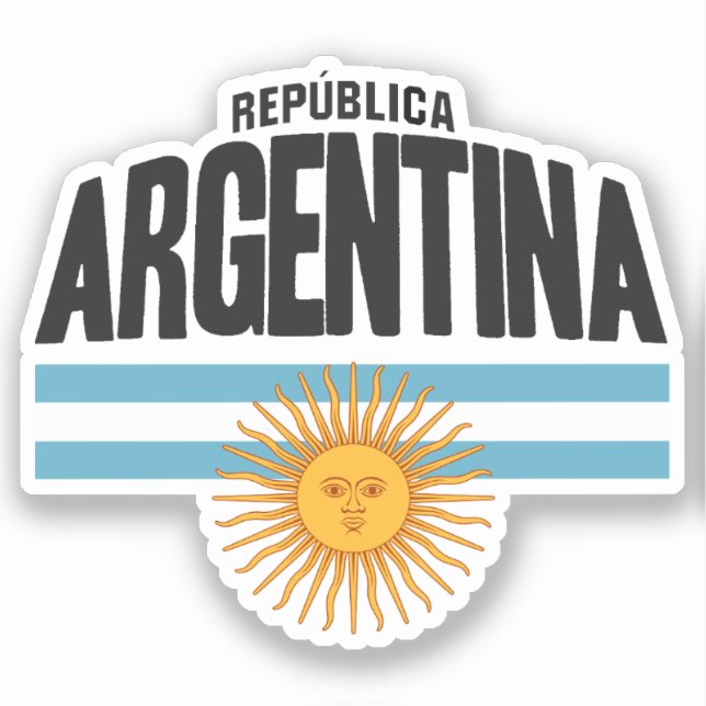 Argentinien Aufkleber (Vorderseite)