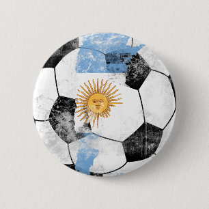 Argentinien beunruhigte Fußball Button