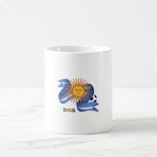Argentinien D10S Fußball-Legende Künstlerischer Ka Kaffeetasse