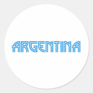 Argentinien-Entwurf! Runder Aufkleber