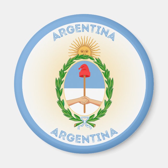 Argentinien-Erbe-Emblem Magnet (Vorne)