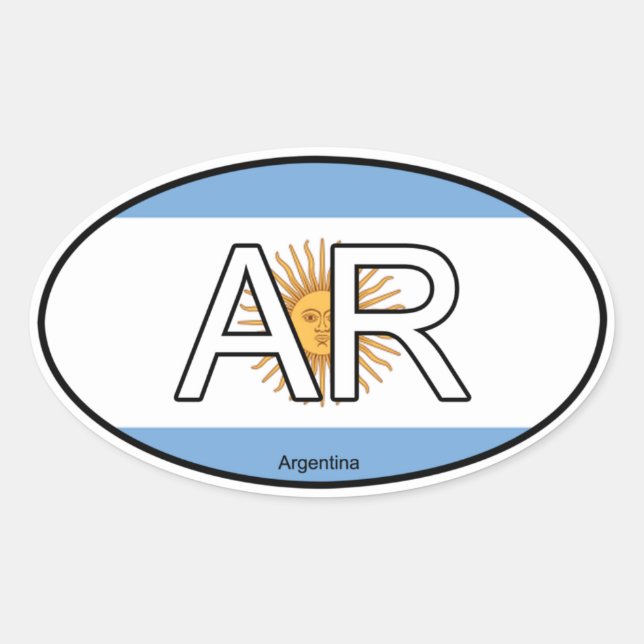 Argentinien Euro Aufkleber (Vorderseite)