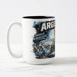 Argentinien-Fan-Mug Zweifarbige Tasse