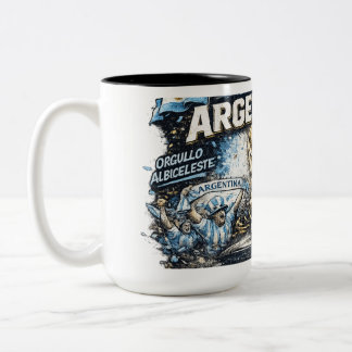 Argentinien-Fan-Mug Zweifarbige Tasse