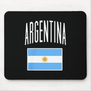Argentinien-Flagge argentinischer Fußball-Fan Männ Mousepad