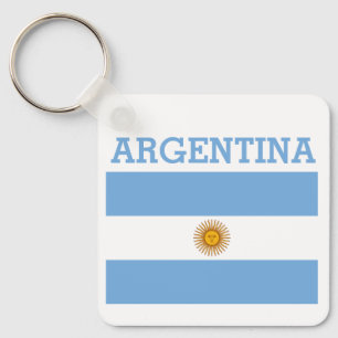 Argentinien-Flagge Fußbälle Fußball Argentinisch B Schlüsselanhänger