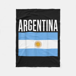Argentinien-Flagge Fußballfan Himmelblau Weiß Nati Fleecedecke