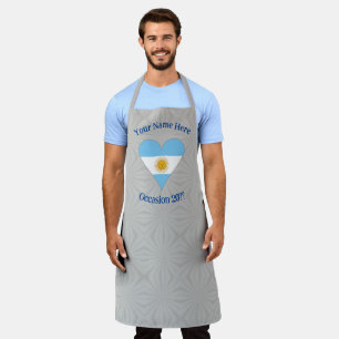 Argentinien-Flagge-Herz Personalisiert Schürze