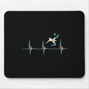 Argentinien-Flagge Herzschlag Ekg Puls Argentinien Mousepad