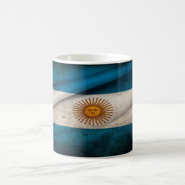 Argentinien-Flagge Kaffeetasse (Mittel)