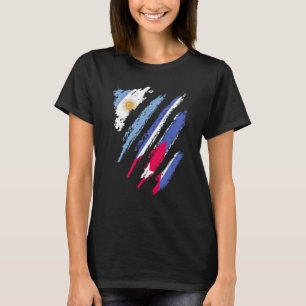 Argentinien-Flagge Kuba Patriot Land Streifen T-Shirt