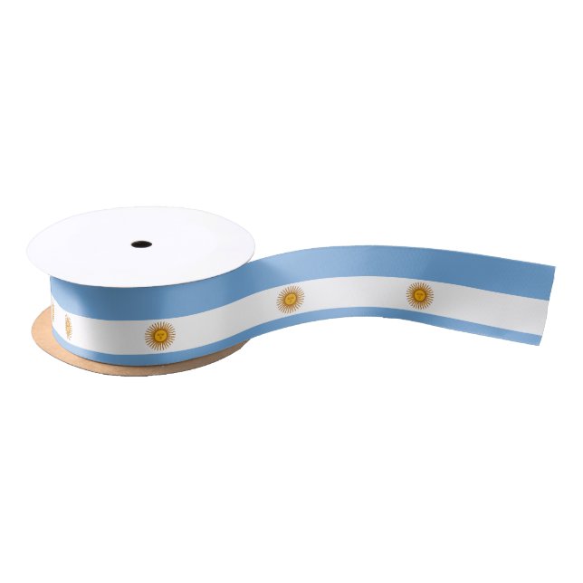 Argentinien-Flagge Satinband (Spule)