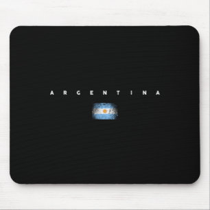 Argentinien-Flagge Stolz Vintage Retro-Fußball Bel Mousepad