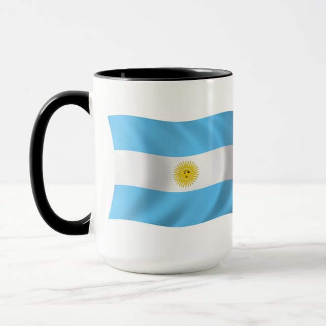 Argentinien Flagge Tasse (Links)