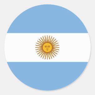 Argentinien-Flaggen-Aufkleber – Argentinischer Sto Runder Aufkleber