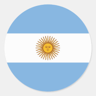 Argentinien-Flaggen-Aufkleber – Argentinischer Sto Runder Aufkleber