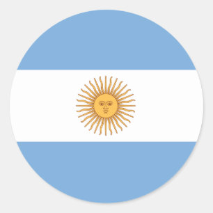 Argentinien-Flaggen-Aufkleber Runder Aufkleber