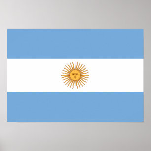 Argentinien-Flaggen-Plakat Poster
