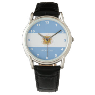 Argentinien-Flaggen-Uhr Armbanduhr