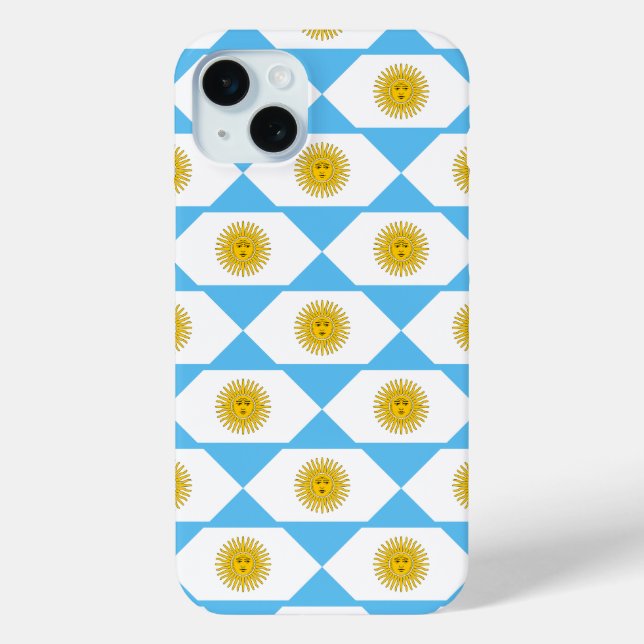 Argentinien-Flaggenmuster Case-Mate iPhone Hülle (Rückseite)